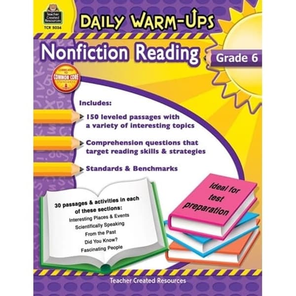 Daily warm-ups nonfiction reading grade 6